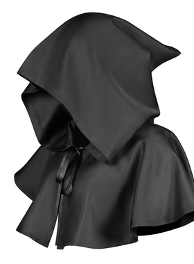 万圣节披风斗篷修士服披肩中世纪带帽披风cos化妆舞会服装道具