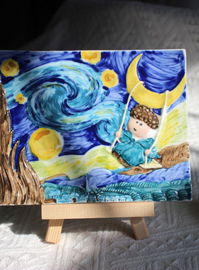 景德镇陶瓷3D立体艺术浮雕画