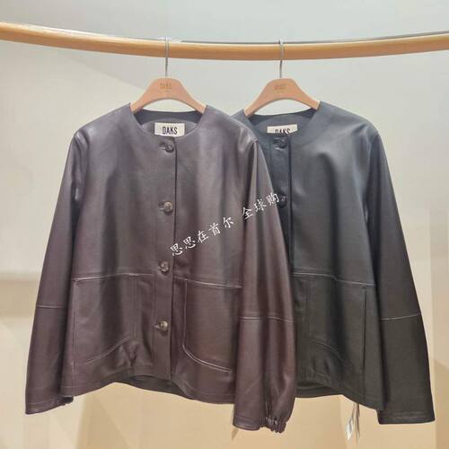 韩国代购 DAKS 26冬 皮衣 DLCO6D608