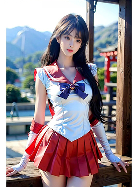 新款迪士尼穿搭美少女战士服装cos服成人学院风jk制服洋装套装