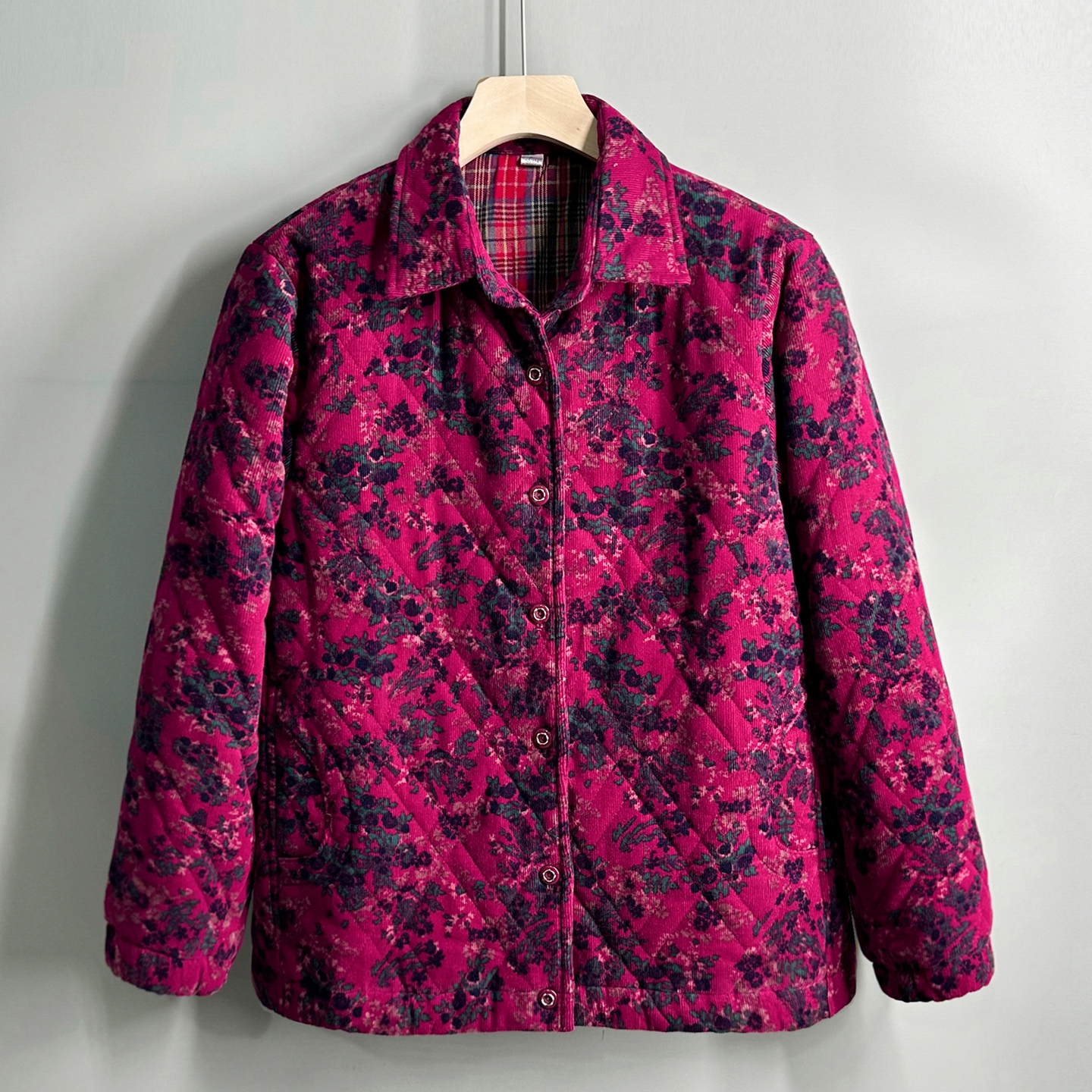 灯芯绒棉袄中老年妈妈秋冬薄棉衣