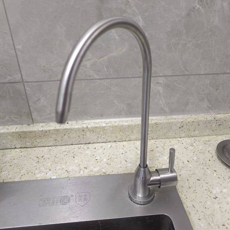 净水器厨房水龙头鹅颈直饮2分4分304不锈钢净水机家用饮水机配件