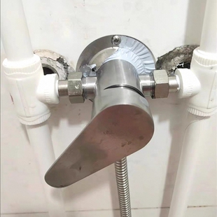 卫生间 水阀太阳能花洒配大全冷热通用U型阀配件增压304不锈钢明装