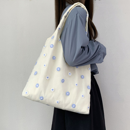 无品牌帆布包大容量文艺风国潮