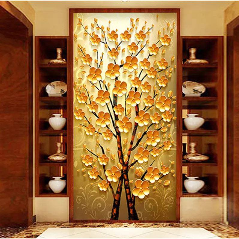 钻石绣2024年新款满钻现代中式5D玄关入户发财树DIY贴钻十字绣,居家布艺,钻石绣,淘宝优惠券,粉丝福利购,淘宝优惠卷