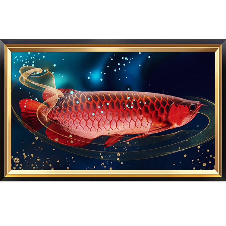 钻石绣2024年新款满钻现代轻奢金龙鱼餐厅贴钻十字绣客厅财动物砖,居家布艺,钻石绣,淘宝优惠券,粉丝福利购,淘宝优惠卷