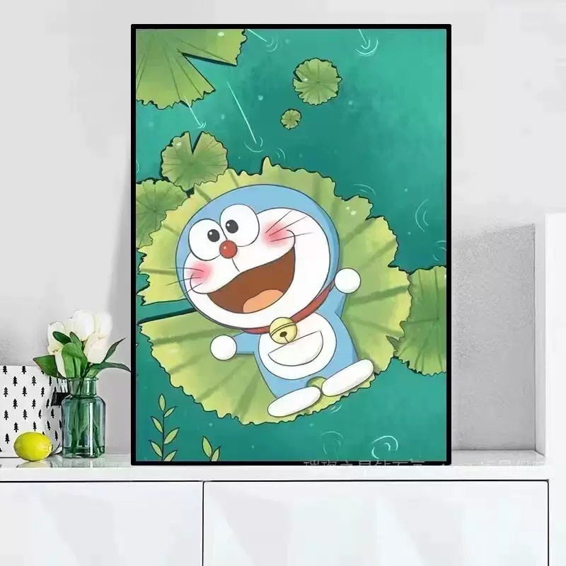 钻石绣2024年新款满钻5d绿色机器猫儿童房卡通多啦a梦点钻十字绣,居家布艺,钻石绣,淘宝优惠券,粉丝福利购,淘宝优惠卷