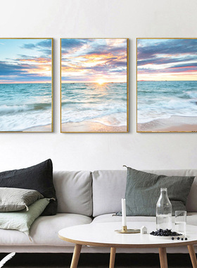 钻石绣2024年新款满钻客厅三联花边风景全点钻十字绣AL1135