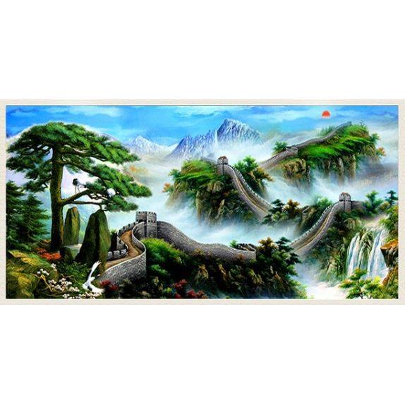 钻石绣2024年新款满钻砖石秀十字绣山水风景现代客厅风景大幅,居家布艺,钻石绣,淘宝优惠券,粉丝福利购,淘宝优惠卷