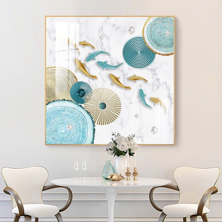 钻石绣2024年新款满钻现代中式入户玄关方形九鱼图点钻十字绣,居家布艺,钻石绣,淘宝优惠券,粉丝福利购,淘宝优惠卷