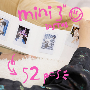 3寸mini拍立得相册婚礼签到礼物纪念册影集papertravel书画纸礼