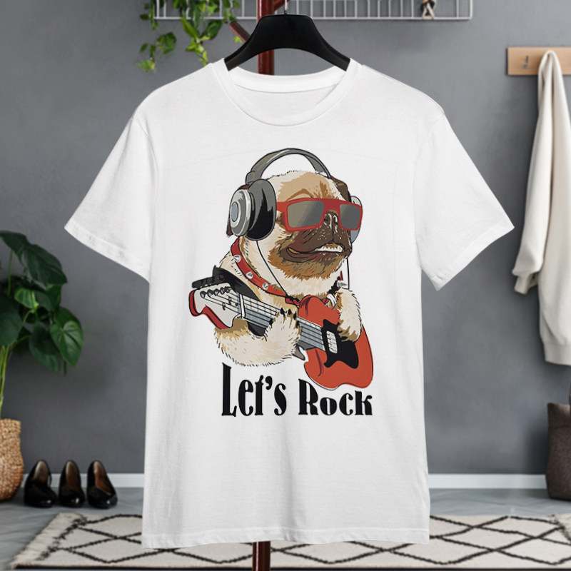 酷狗巴哥印花短袖T恤夏季透气凉感宽松半袖美式街头潮流休闲上衣