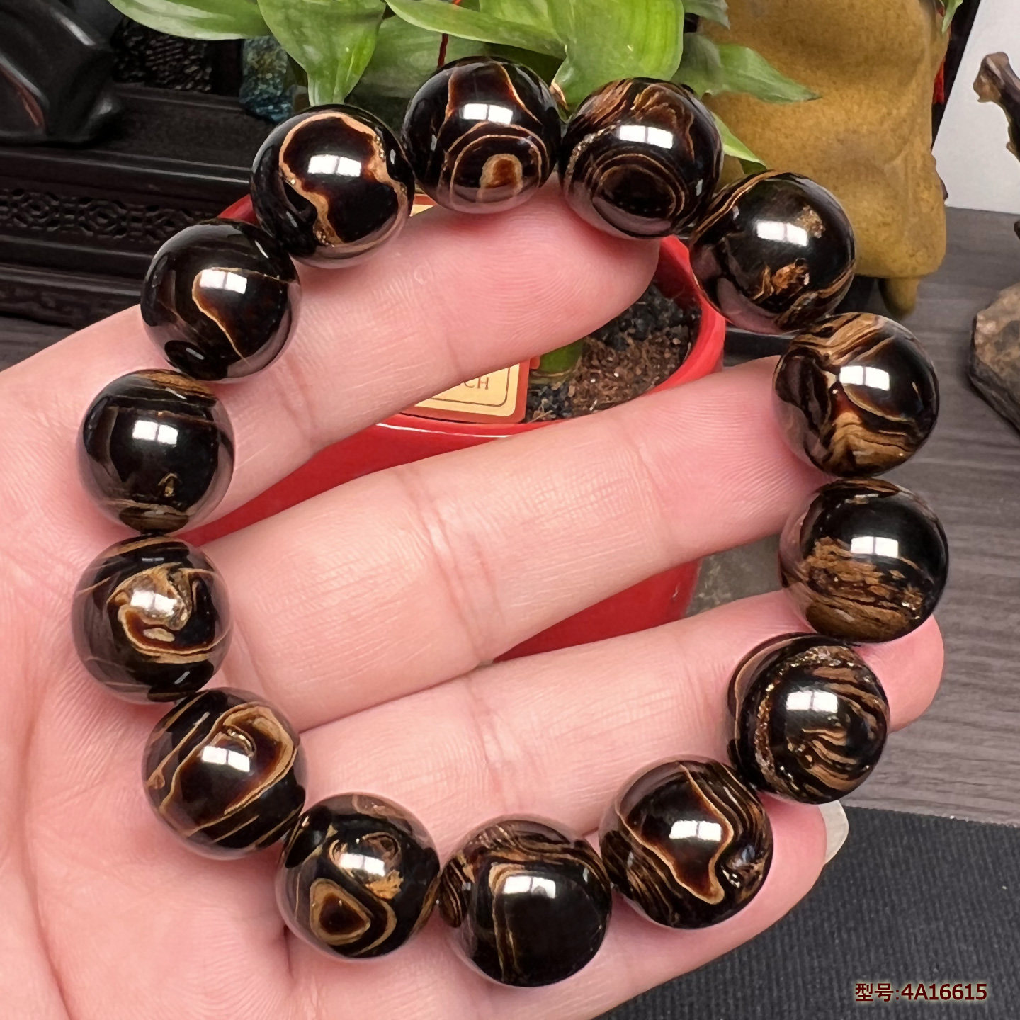 保真天然海柳16mm佛珠手串