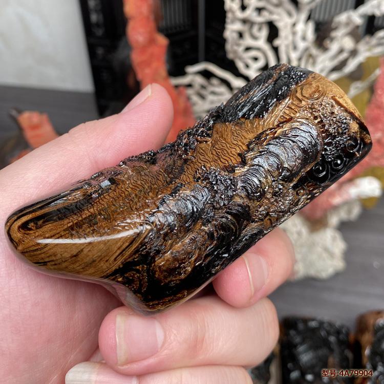天然保真海柳烟嘴烟斗大中小通用正品拉杆循过滤器精雕山水图包邮