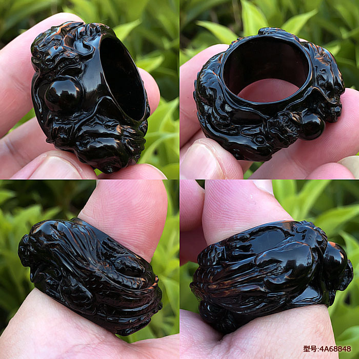天然海柳戒指女士情侣礼物