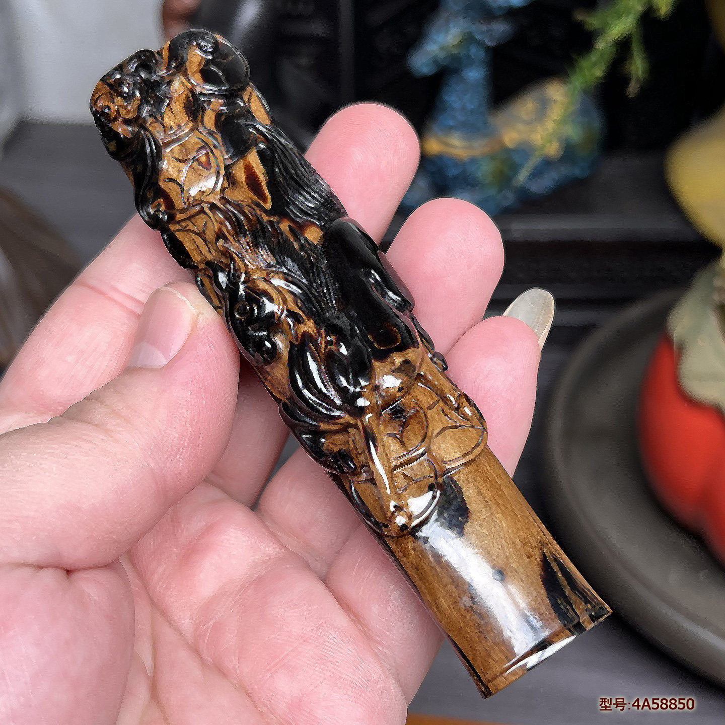海柳招财马活性炭粗中细三用烟嘴