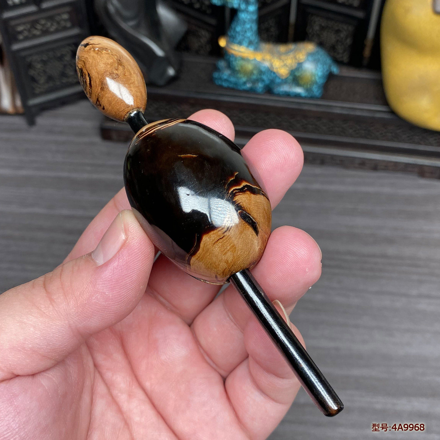 天然保真海柳手把件文玩把玩