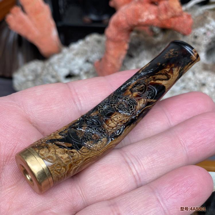 海柳雕刻血柳双重循环型烟嘴