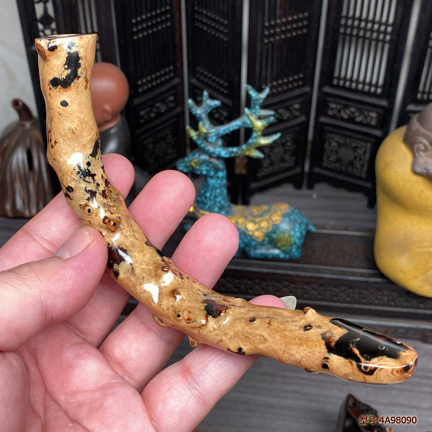 天然保真海柳烟嘴烟斗随型复古风