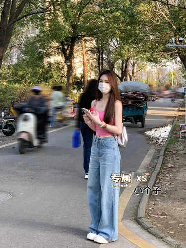 小个子长裤适中牛仔布2024年夏季