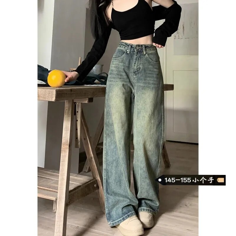 小个子长裤适中牛仔裤女2025秋季