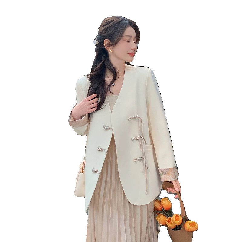 新中式西装女2024新款现货大货P120K168,女装西装,铱本正襟
