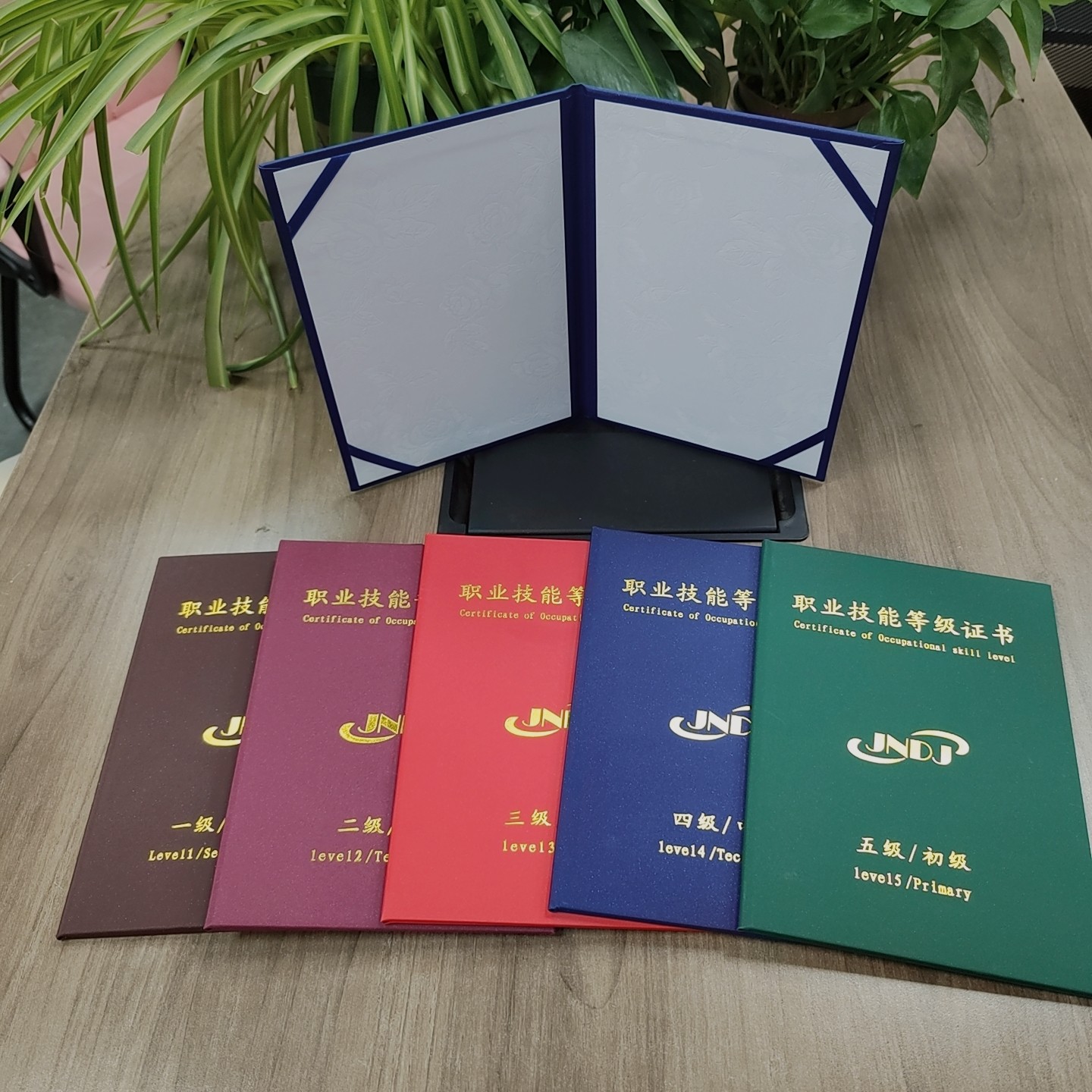批发职业技能证书外壳jndj封面保护壳一二三四五级珠光纸封皮定制,文具电教/文化用品/商务用品,奖状/证书,淘宝优惠券,粉丝福利购,淘宝优惠卷