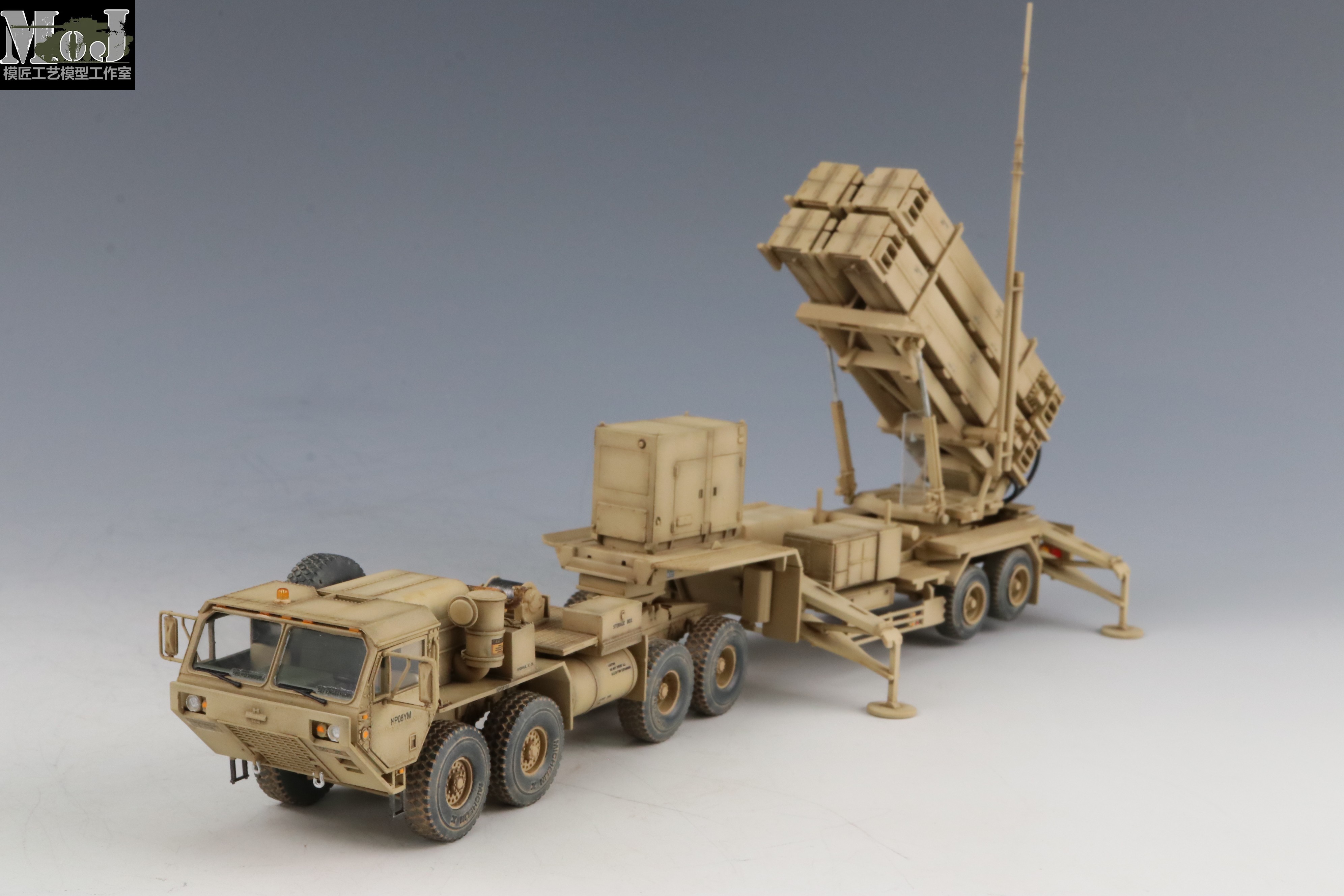 【模匠】1/72美国爱国者导弹发射车 成品代工