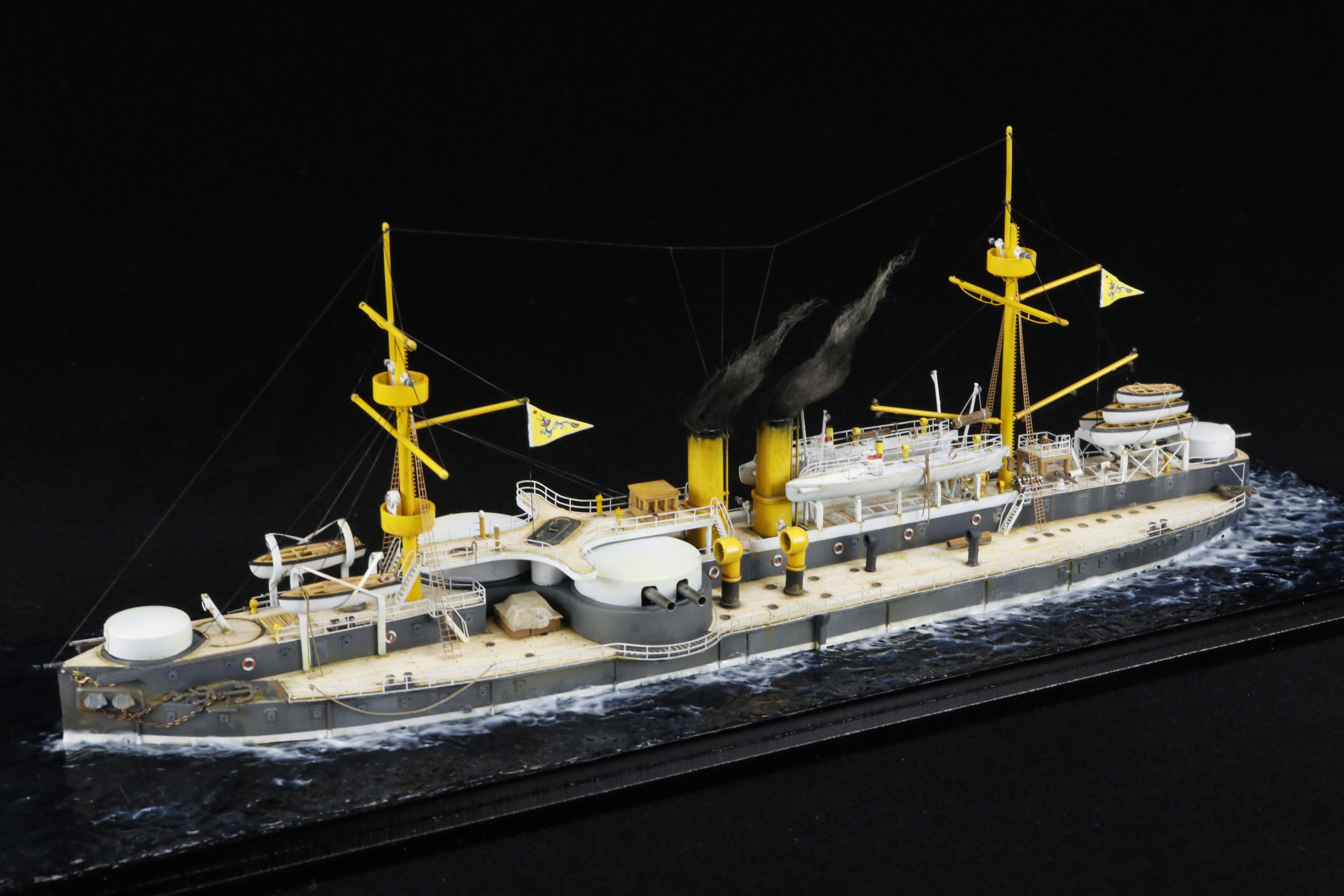 【模匠】1/350威骏5016大清北洋水师旗舰定远号铁甲舰 成品代工