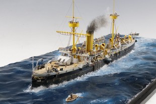 【模匠】 威骏NB5018 1/350 北洋水师”致远号“舰船 成品代工