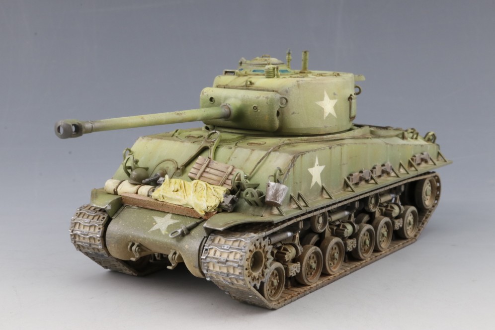 【模匠】田宫32595 1/48美军m4a3e8谢尔曼坦克 狂怒