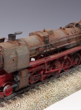 【模匠】1/72小号手 82901德国BR52型蒸汽机车火车头 成品代工