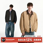 made 美式 巴恩风皮领棉服外套男冬季 Dream 新款 加绒加厚短宽棉衣