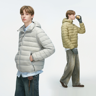 防寒保暖情侣外套男生 90白鸭绒轻薄排骨羽绒服男冬季 Dream made