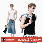 健身背心男夏季 Dream 运动显身材无袖 美式 内搭打底坎肩T恤潮 made