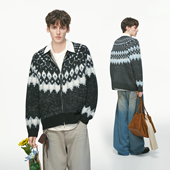 内搭针织衫 Dream 春秋季 毛衣男款 男生外套 made仿马海毛费尔岛开衫