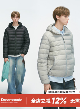 Dream made新国标90白鸭绒排骨羽绒服男冬季轻薄情侣内胆男生外套