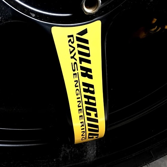 适用于RAYS TE37 volk racing轮毂贴纸轮圈车贴wheel胎铃汽车贴纸