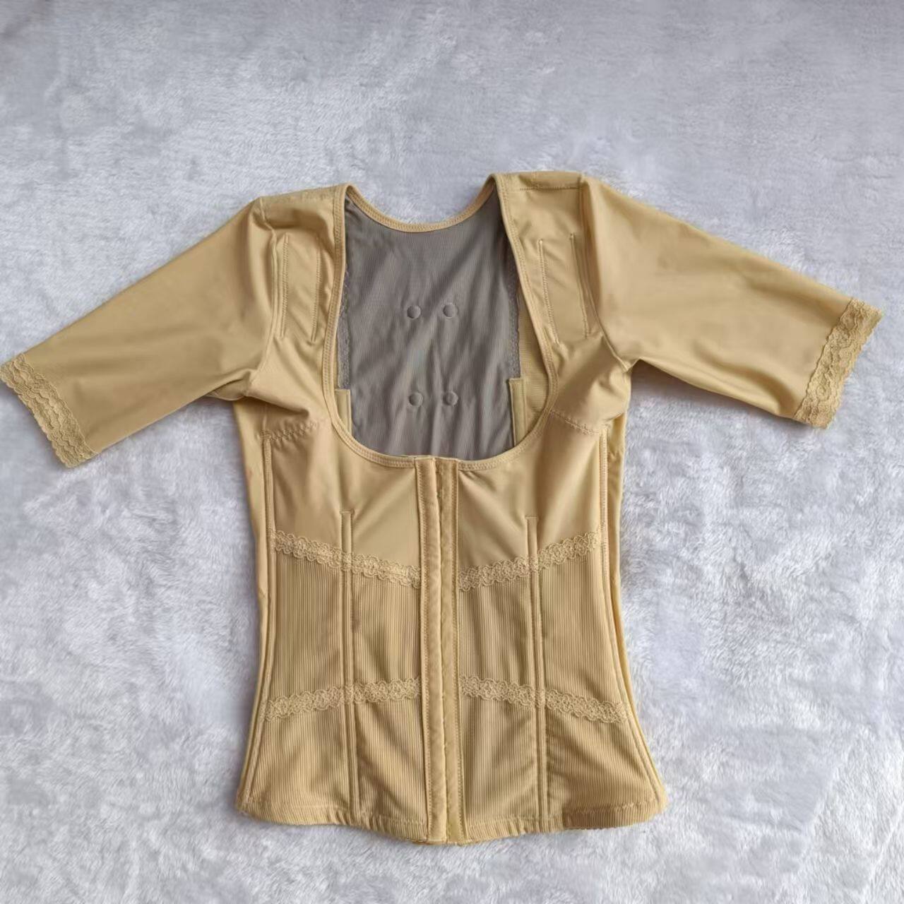 腰背夹腰夹中袖塑身衣驼背矫正器美容专供身材管理束身衣美背上衣