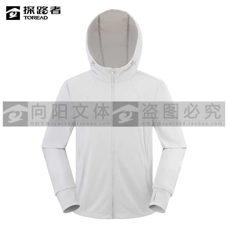 探路者针织皮肤衣26夏户外冰丝防紫外线防晒服TAZZAO81515/82516 - 实物图