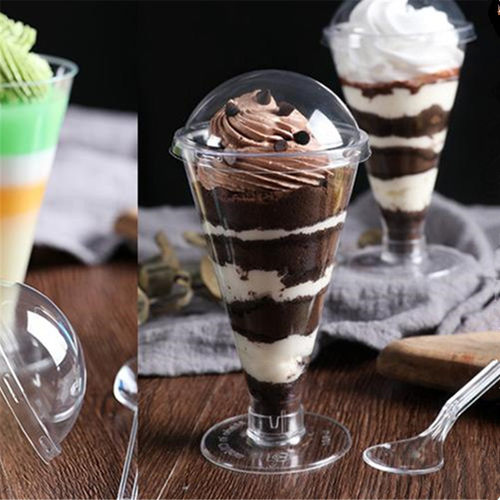 果酱奶油冰淇淋杯锥形PS50只