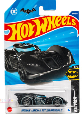 54号 BATMAN:ARKHAM ASYLUM BATMOBILE蝙蝠侠 黑色 风火轮