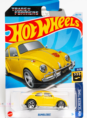186号 BUMBLEBEE 大众甲壳虫变形金刚 黄色 美泰风火轮 HW SCREEN