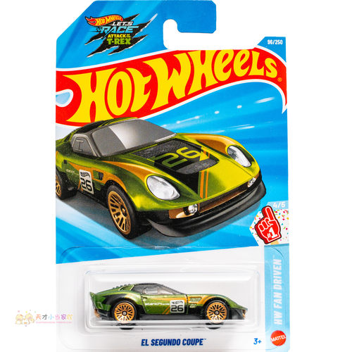 96号 EL SEGUNDO COUPE 深绿色 风火轮 HW FAN DRIVEN系列26L
