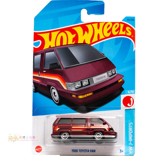 95号 1986 TOYOTA VAN 丰田 酒红色 美泰风火轮 HW J-IMPORTS系列