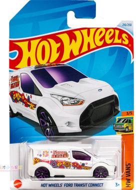 216号 HOT WHEELS FORD TRANSIT CONNECT 福特 白色 普宝 风火轮