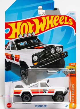 91号 '73 JEEP J10 白色风火轮 BAJA BLAZERS系列23M