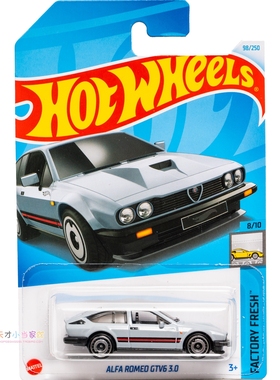 98号 ALFA ROMEO GTV6 3.0 阿尔法罗密欧 灰色 美泰风火轮 FACTOR