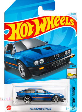98号 ALFA ROMEO GTV6 3.0 阿尔法罗密欧 蓝色 风火轮 FACTORY FR
