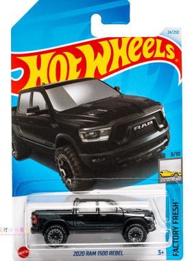 24号 2020 RAM 1500 REBEL 道奇公羊 黑色 美泰风火轮 FACTORY FR